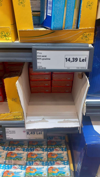 Matej odfotil ceny masla v Rumunsku.