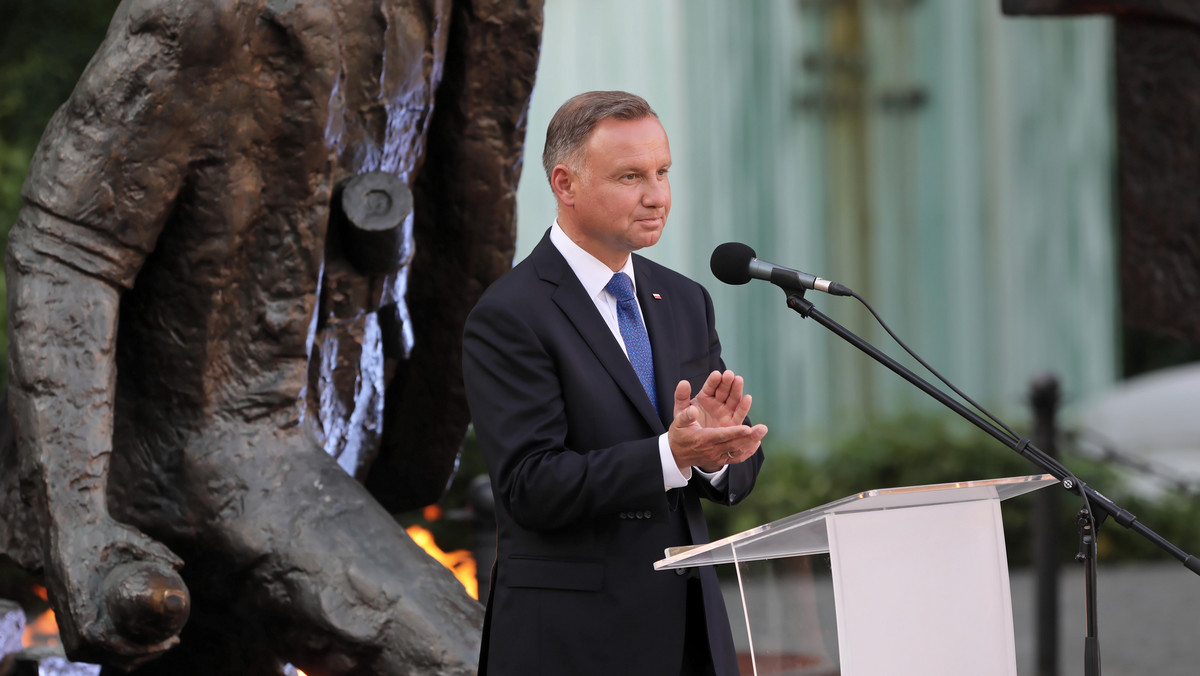 21731395 - WARSZAWA 77. ROCZNICA POWSTANIA WARSZAWSKIEGO APEL (Andrzej Duda )