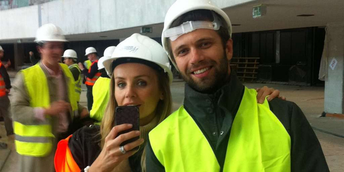 Prezenterka TVP zwiedza stadion narodowy