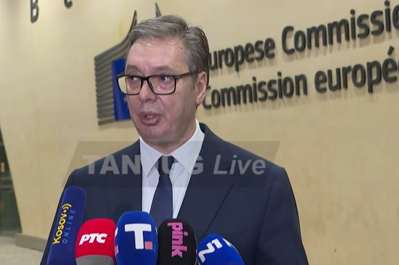 "PITANJE JE KADA ĆE STIĆI UPOZORENJE ZA SEKUNDARNE SANKCIJE" Vučić nakon sastanka sa Fon der Lajen i Koštom: "Nemam veliki strah oko gasa kao oko nafte"