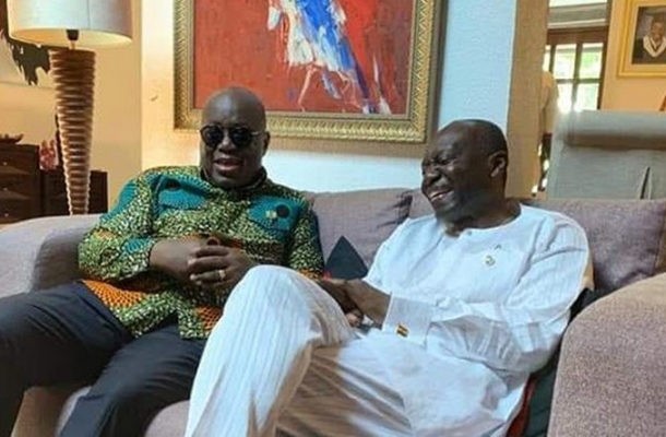 Former Ghanaian president; Nana Akufo-Addo and ex-fianance minister Ken Ofori-Atta