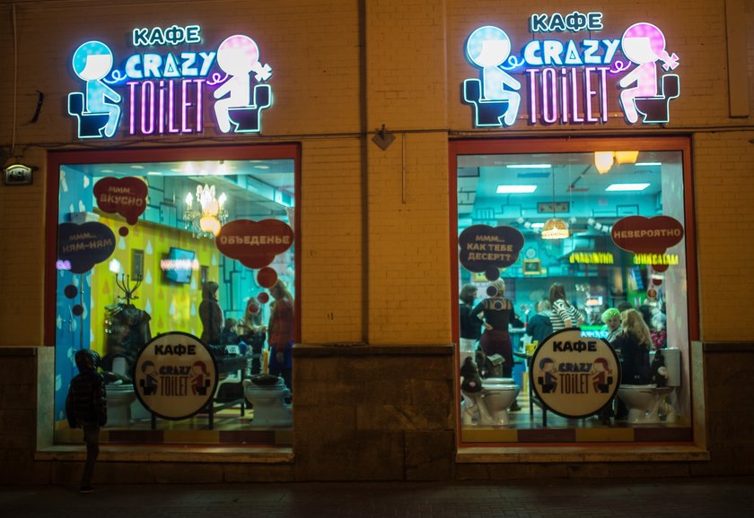 Restauracja Crazy Toilet Cafe w Moskwie