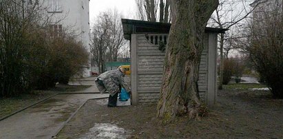 Bogaczka podrzuca śmiecie