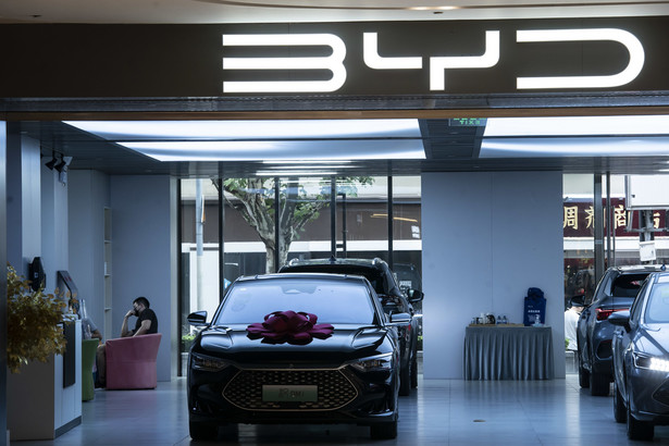 Showroom BYD w Szanghaju