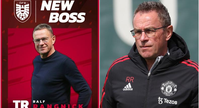 Ralf Rangnick will take on the Austria job after his time at Manchester United.