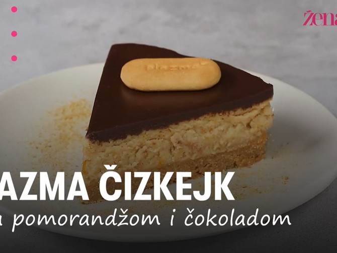 Plazma čizkejk sa čokoladom i pomorandžom