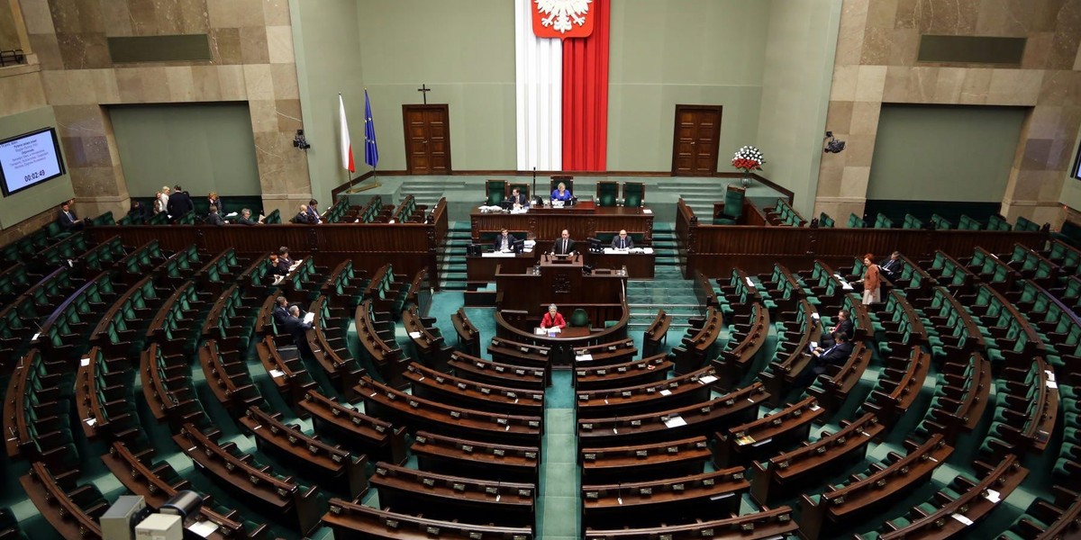 sejm sala obrad pustki 