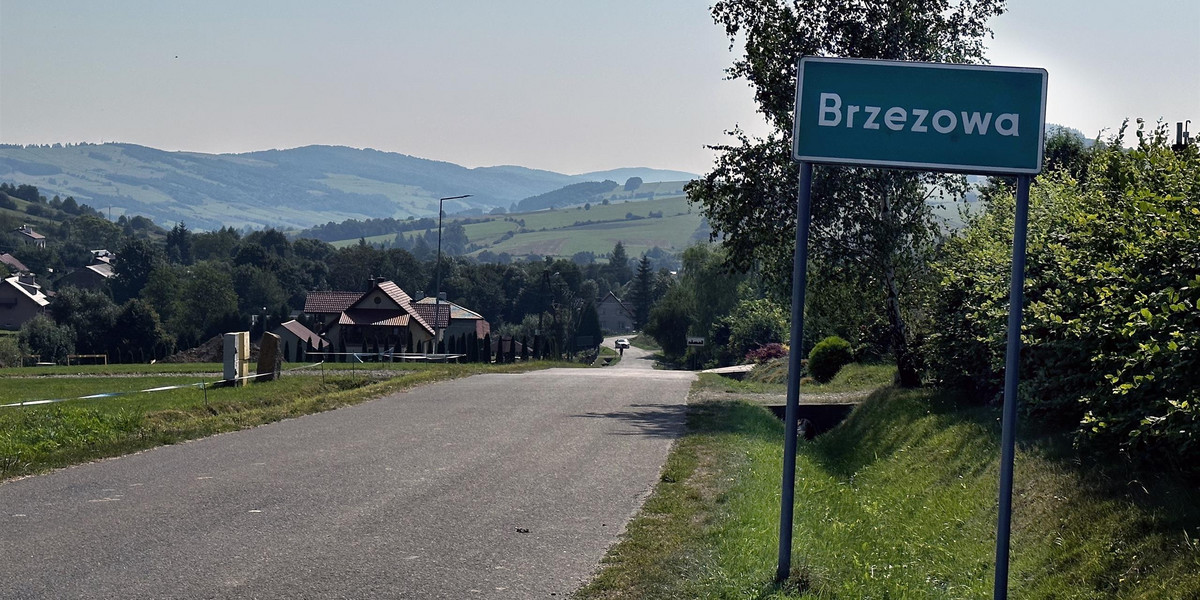 Wieś Brzezowa na Podkarpaciu.