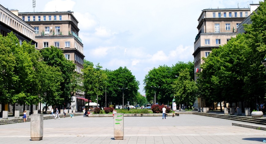 Aleja Róż w nowej hucie