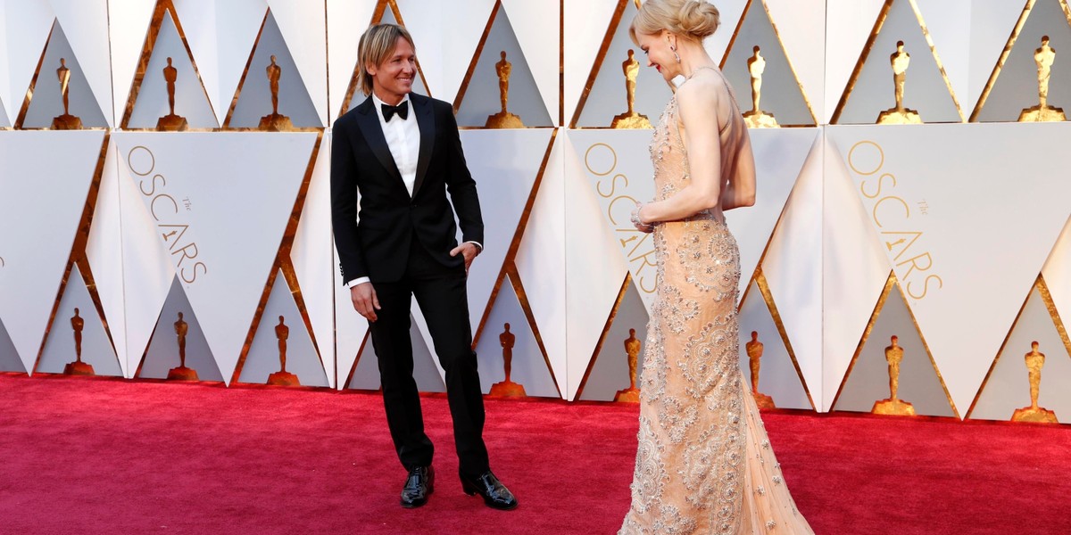 Nicole Kidman i Keith Urban na czerwonym dywanie