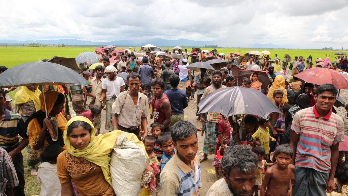 Rohingya people fled from oppression in Myanmar