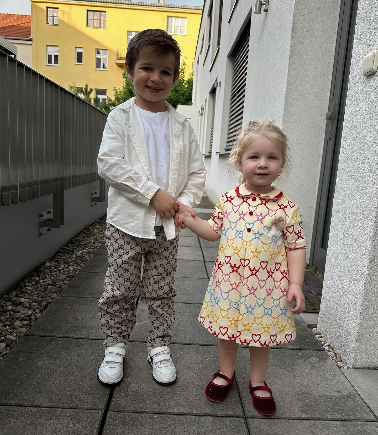 Deti bývalej tenistky Dominiky Cibulkovej - Jakubko a Ninka.