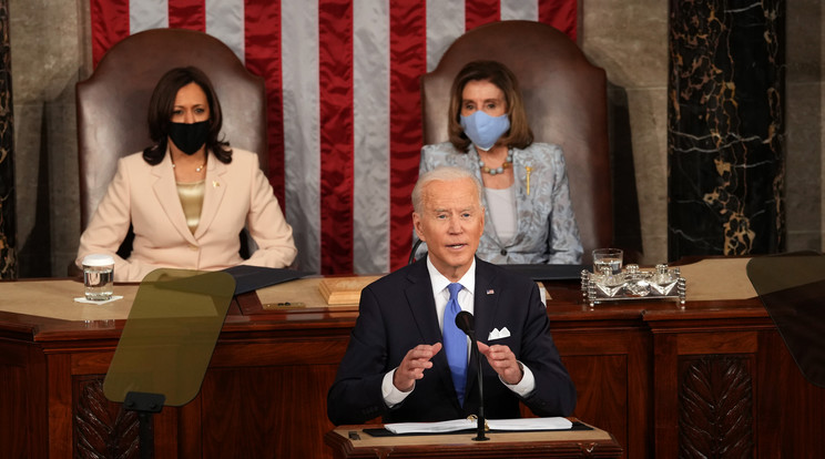 Joe Biden nagy terveket jelentett be a kongresszus két háza előtt / Fotó: Northfoto