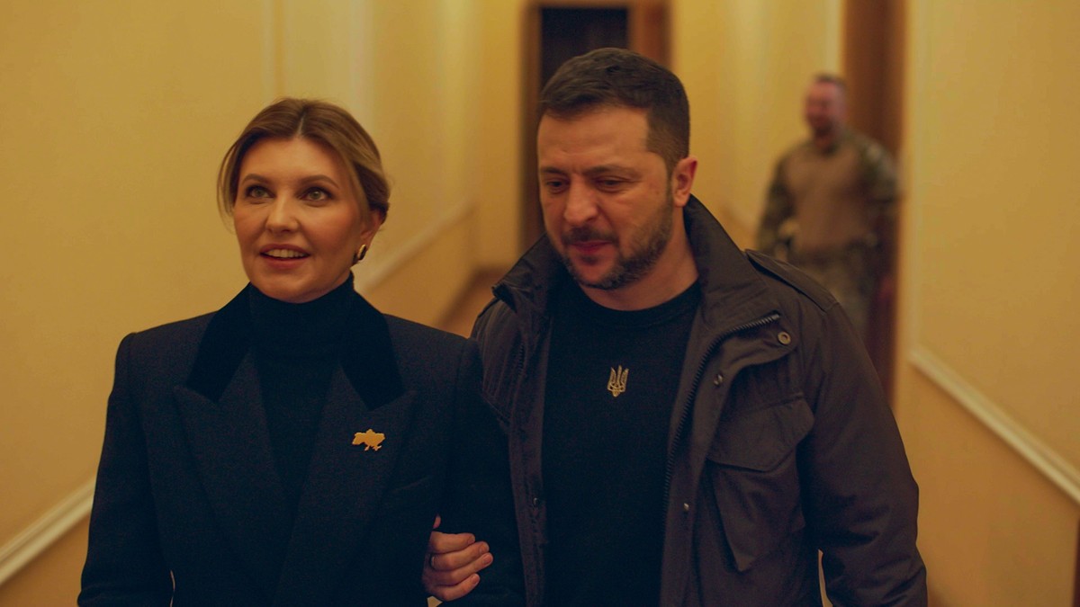 Ołena Zełenska i Wołodymyr Zełenski w serialu "Zełensky Story"