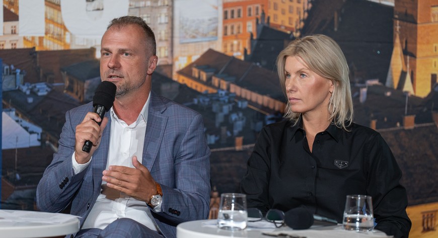 Wiceprezydent Wrocławia - Renata Granowska i Jarosław Rabczenko. 