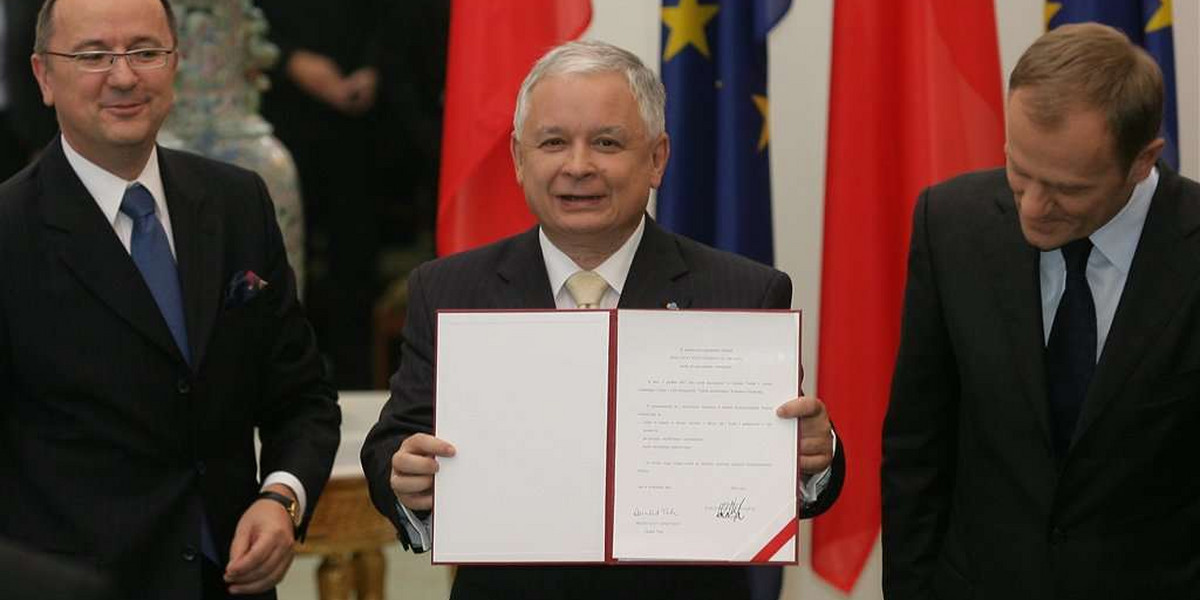Prezydent podpisał Traktat Lizboński