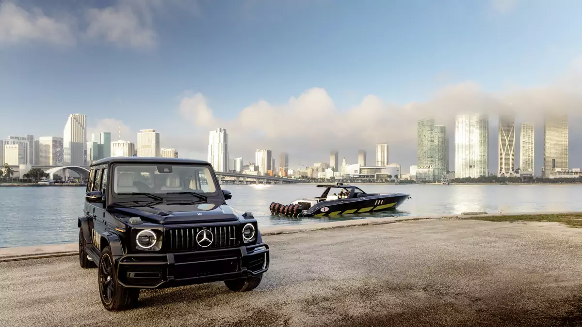 Luksusowa łódź Tirranna AMG Edition i  Mercedes-AMG G63 Cigarette Edition