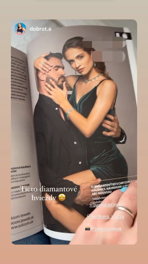 Tereza fotila s kulturistom Tomášom.