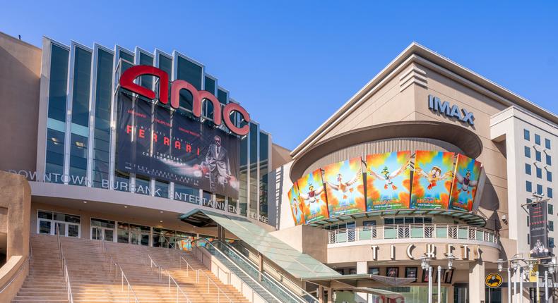 AMC Theatres is one of the chains that will be modernizing its facilities. For some locations, that includes pickleball courts.AaronP/Bauer-Griffin/Getty Images