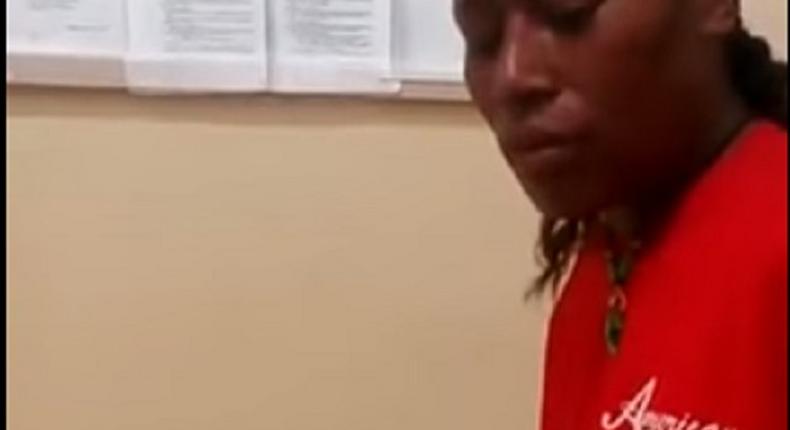 This poor girl was forced to eat condoms by police officers