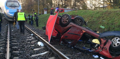 Wypadek na przejeździe kolejowym w Raciborowicach