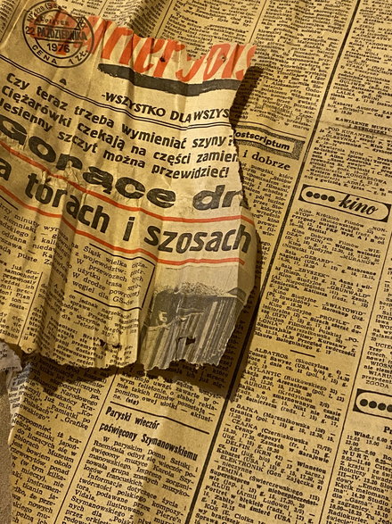 Stare gazety znalezione w piwnicy