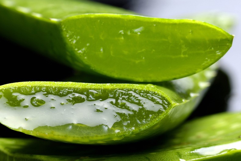Aloe vera helps with skin lightening