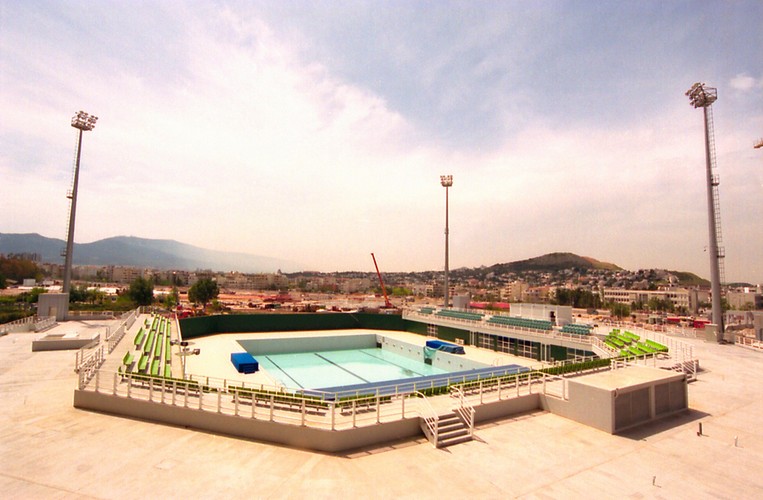 8 lat po Olimpiadzie w Grecji w 2004 r. Basen do pływania synchronicznego, który znajduje się na terenie głównego kompleksu olimpijskiego w Atenach.