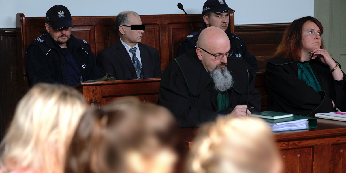 Ginekolog Monzer M. na ławie oskarżenia w 2019 roku przed Sądem Rejonowym w Zabrzu