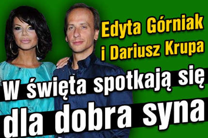 Górniak i Krupa spotkają się w święta. Dla dobra syna