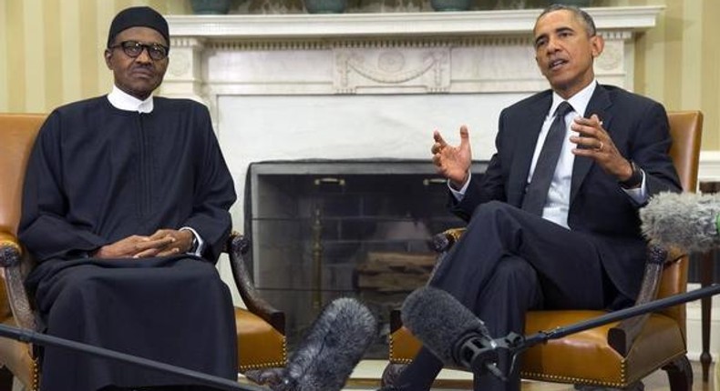 President Muhammadu Buhari and US President Barack Obama