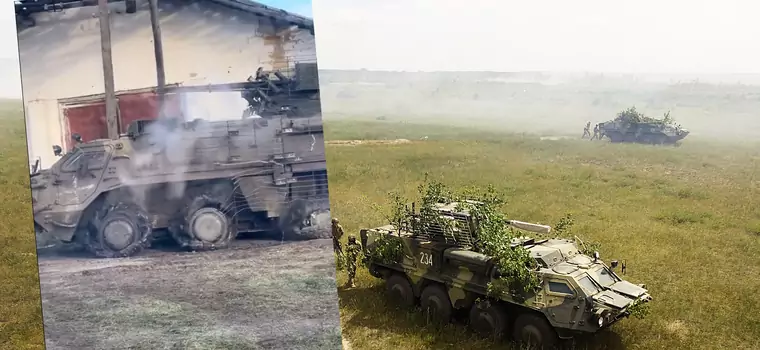 Ukraiński BTR-4 Bucefał wjechał na minę i pojechał. "Małe naprawy i wróci na polowanie" [WIDEO]
