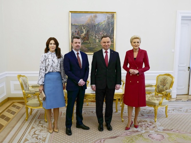 Księżna Maria Elżbieta i książę Fryderyk oraz Andrzej Duda i Agata Kornhauser-Duda