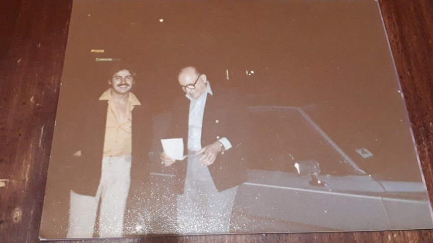 Tihomir Pop Asanović (levo) i Milton Malden (desno) u Njujorku | Foto: Privatna arhiva Tihomira Popa Asanovića