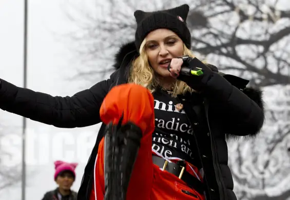 Madonna na Marszu Kobiet zbeształa Donalda Trumpa. Stacje telewizyjne musiały przerwać transmisję