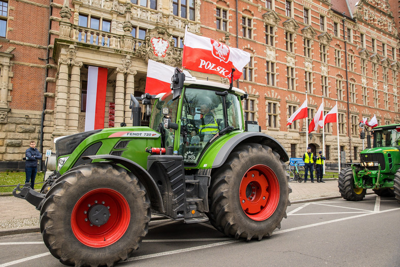 Protest rolników w Szczecinie