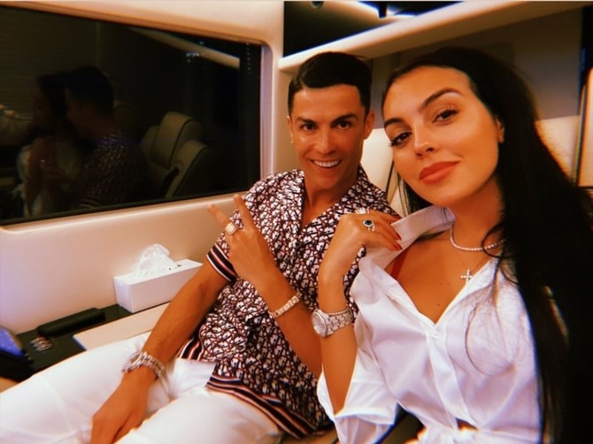 Kristijano Ronaldo sa Georginom Rodrigez