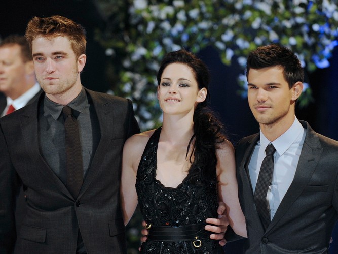Robert Pattinson, Kristen Stewart i Taylor Lautner w Londynie