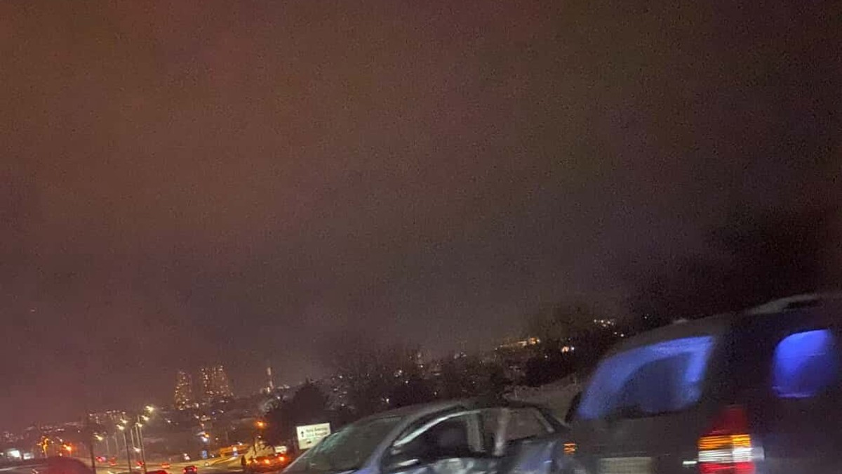 Lančani sudar kod isključenja za Lastu 