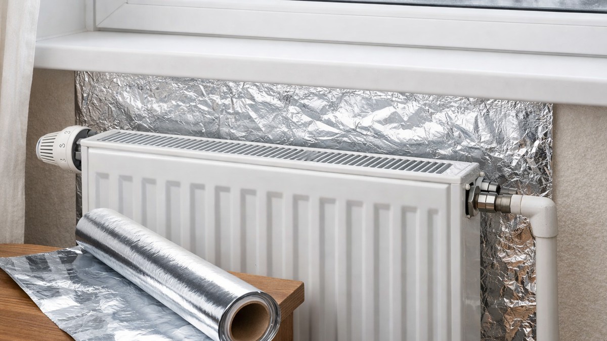 Alu folija na radijatoru