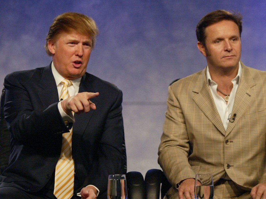 Producer Mark Burnett with Donald Trump in 2004.