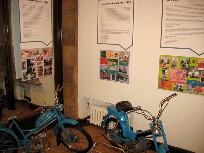 Ekspozycja stała poświęcona polskim motocyklom w XX wieku - 'Motocykle ze zbiorów Muzeum Techniki i Przemysłu'