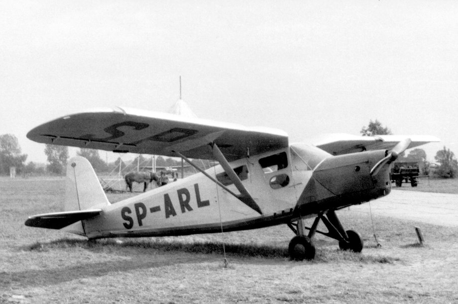 SP-BNU z powojenną rejestracją SP-ARL