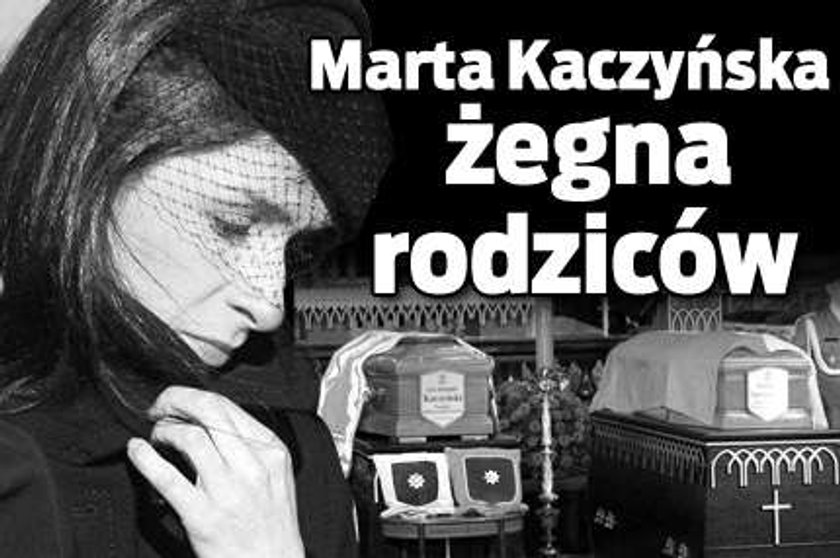 Marta Kaczyńska. Żegna rodziców