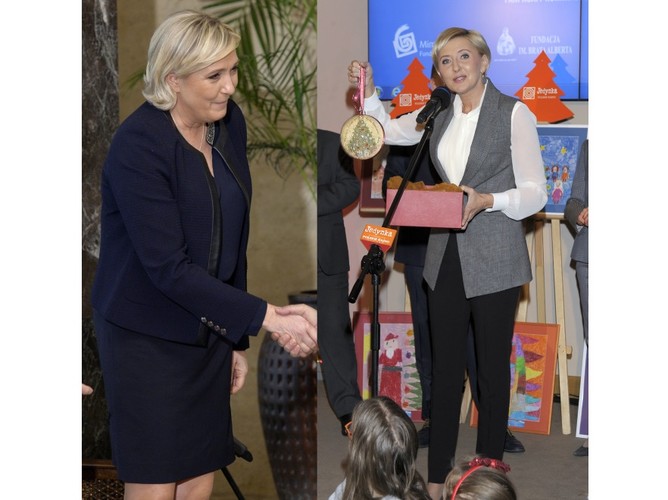 Agata Kornhauser-Duda i Marine Le Pen