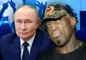 Denis Rodman i Vladimir Putin