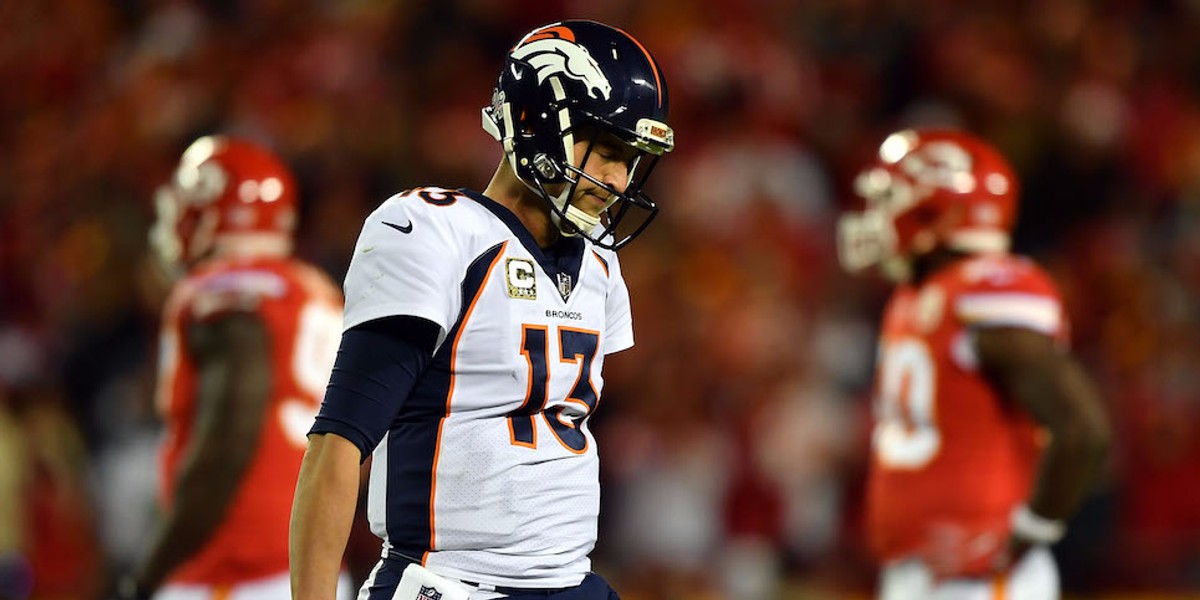 The Broncos are being forced to make yet another quarterback change after a month of failed experiments, and the team is still reeling