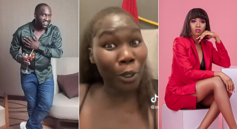 A collage of DJ Shiti, South Sudanese TikToker and Shorn Arwa