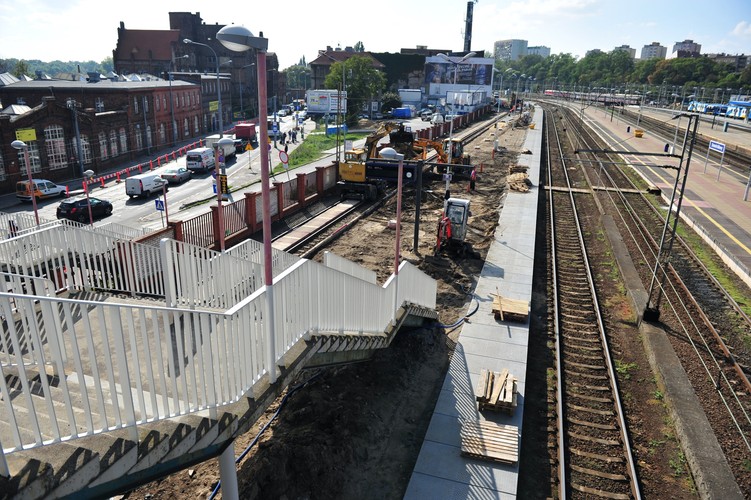 Modernizowany Dworzec PKP w Szczecinie  <br><br>fot. (mb/cat) PAP/ Marcin Bielecki