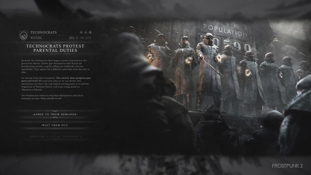 Frostpunk 2 - oficjajlny screenshot z gry